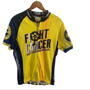 Cycling biking jersey Fight Cancer! From Minnesota cancer charity race! Sz XL